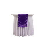 12x108inch Purple Lamour Satin Table Runner