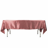 60"x102" Cinnamon Rose Smooth Satin Rectangular Tablecloth