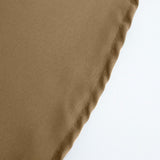 90inch x 132inch Taupe Polyester Rectangular Tablecloth