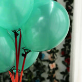 25 Pack | 12inch Shiny Pearl Turquoise Latex Helium or Air Balloons