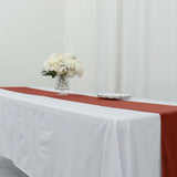 Terracotta (Rust) Premium Velvet Sheen Finish Table Runner