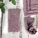 5 Pack | Violet Amethyst Gauze Cheesecloth Boho Dinner Napkins | 24x19Inch