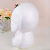 12.5inch DIY White 3D Modeling StyroFoam Puppy, Polystyrene Craft Foam Animal