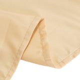 60"x102" Beige Lamour Satin Rectangle Tablecloth