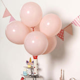 25 Pack | 12inch Matte Pastel Blush Helium or Air Latex Party Balloons