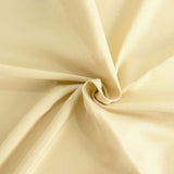 120inch Champagne 200 GSM Seamless Premium Polyester Round Tablecloth