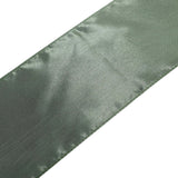 5 Pack | Eucalyptus Sage Green Satin Chair Sashes - 6inch x 106inch