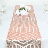 12x108inch Blush Rose Gold Diamond Glitz Sequin Table Runner