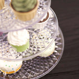 12inch 3-Tier Clear Acrylic Sunflower Cut Cupcake Stand, Dessert Holder