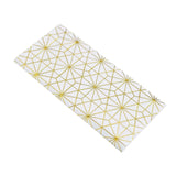 20 Pack | 3 Ply Metallic Gold Geometric Design Paper Dinner Napkins | Wedding Cocktail Napkins