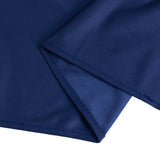 120inch Navy Blue Premium Scuba Wrinkle Free Round Tablecloth, Scuba Polyester Tablecloth