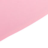 108" Pink Premium Scuba Round Tablecloth, Wrinkle Free Polyester Tablecloth