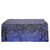 90x132 Navy Blue Big Payette Sequin Rectangle Tablecloth