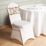 5 pack | Gold | Big Payette Sequin Round Chair Sashes