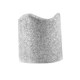 12 Pack | Glitter Flameless Candles LED | Votive Candles - Silver | Tablecloths Factory