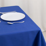 70"x70" Royal Blue Cotton Blend Square Tablecloth