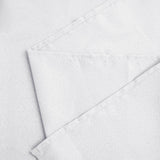 132Inch White Seamless Polyester Round Tablecloth