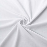 6ft White Open Back Stretch Spandex Table Cover, Rectangular Fitted Tablecloth#whtbkgd