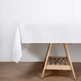 50inch x108inch White Airlaid Paper Tablecloth, Soft Linen-Feel Disposable Rectangle Tablecloth