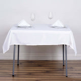 White Polyester Square Tablecloth 54"x54"