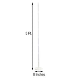 2 Pack White Balloon Column Stand Kit, 5ft Balloon Towers