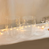 Set of 5 Acrylic Cake Stands Cylinder Design Round Clear - Display Risers for Events