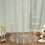 29inch Tall 12-Arm Tiered Clear Acrylic Cupcake Serving Rack