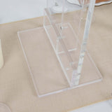 40inch Tall Clear Acrylic Rectangular Flower Frame Table Display Stand