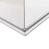 40 inches Floor Standing Silver Mirror Finish Acrylic Pedestal Risers 