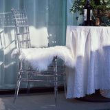 4 Pack Resin Chiavari Chairs Transparent and Stackable Clear - Sleek Armless Design for Weddings