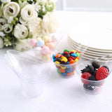 24 Pack | 3oz Clear Mini Disposable Teardrop Dessert Cups