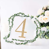 8inch Gold Decorative Rhinestone Number Stickers DIY Crafts - 4