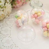 12 Pack | 4oz Clear Mini Egg Shaped Disposable Candy Favor Cup Containers