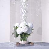 32 inch Clear Acrylic Pedestal Risers - Transparent Acrylic Display Boxes