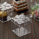 12 Pack | Clear Party Favor Gift Boxes, Candy Treat Goodie Containers - 3Inch