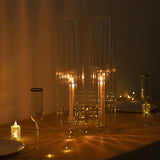 2 Pack Clear Ribbed Candle Holder Glass Shades With Open Ends