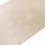 12"x108" Beige Satin Table Runner