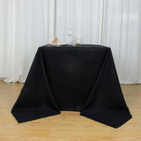 90"x90" Black Premium Polyester Square Tablecloth - 220GSM