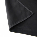 90" Black Square 100% Cotton Linen Table Overlay Washable