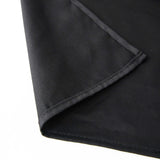 54"x54" Black 100% Cotton Linen Square Tablecloth Washable