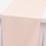 Blush Premium Scuba Polyester Table Runner, Wrinkle Free Table Linen