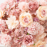 22-Inch Dusty Rose Silk Flower Grand Centerpiece – Pre-Arranged Artificial Rose, Hydrangea