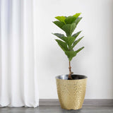 2 Pack | 3ft Artificial Fiddle Leaf Fig Tree Potted Indoor Planter