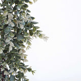 6ft | Frosted Green Artificial Eucalyptus & Boxwood Leaf Garland Vine