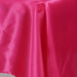 60"x102" Fuchsia Smooth Satin Rectangular Tablecloth