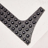 8 inch Black Decorative Rhinestone Number Stickers DIY Crafts - 4