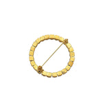 2inch Gold Diamond Circle Metal Chair Sash Bow Pin, Rhinestone Chair Wrap Band Buckle Brooch