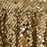 120" Wholesale Big Payette Sequin Round Tablecloth For Wedding Banquet Party - Gold - Premium Collection