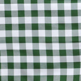 90" White Green Buffalo Plaid Round Tablecloth, Gingham Polyester Checkered Tablecloth#whtbkgd