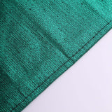 5 Pack Hunter Emerald Green Shimmer Sequin Dots Polyester Table Napkins, Reusable Sparkle